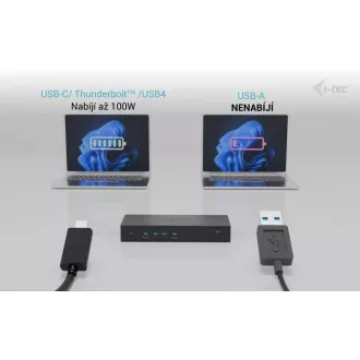 i-tec Univerzalna priklopna postaja za zaslone 5x 4K, Power Delivery 100W