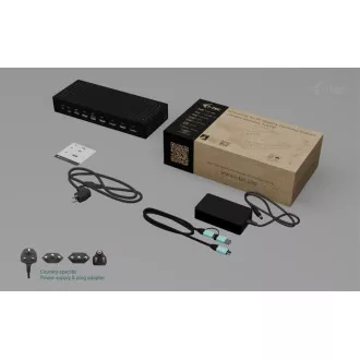 i-tec Univerzalna priklopna postaja za zaslone 5x 4K, Power Delivery 100W