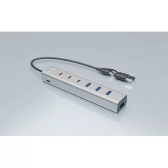 i-tec USB-C/USB-A Charging Metal HUB 7 portov (3x USB-C, 4x USB-A)