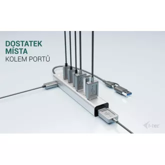 i-tec USB-C/USB-A Charging Metal HUB 7 portov (3x USB-C, 4x USB-A)