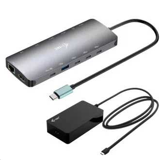 i-tec USB-C Metal Nano 3x Display Dock, 2x HDMI 1x USB-C video, PD 140W univerzalni polnilec 140 W i-tec USB-C Metal Nano 3x Display Dock, 2x HDMI 1x USB-C video, PD 140W univerzalni polnilec 140 W