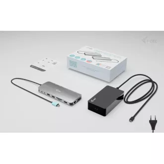 i-tec USB-C Metal Nano 3x Display Dock, 2x HDMI 1x USB-C video, PD 140W univerzalni polnilec 140 W i-tec USB-C Metal Nano 3x Display Dock, 2x HDMI 1x USB-C video, PD 140W univerzalni polnilec 140 W