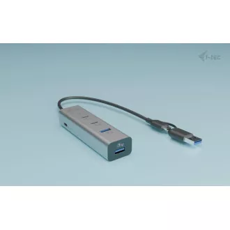 i-tec Univerzalni polnilni kovinski razdelilnik 2x USB-C   2x USB-A, PD 85W