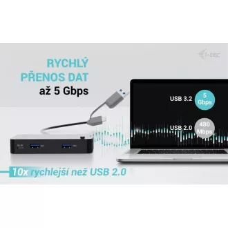 i-tec univerzalni KVM HUB 2x USB-C   2x USB-A 3.0 vrata
