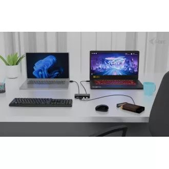 i-tec univerzalni KVM HUB 2x USB-C   2x USB-A 3.0 vrata