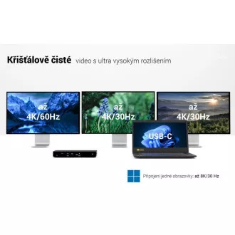 Priključna postaja i-tec Thunderbolt4 3x Display, Power Delivery 96W