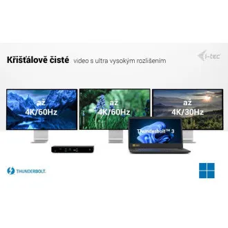 Priključna postaja i-tec Thunderbolt4 3x Display, Power Delivery 96W Priključna postaja i-tec Thunderbolt4 3x Display, Power Delivery 96W