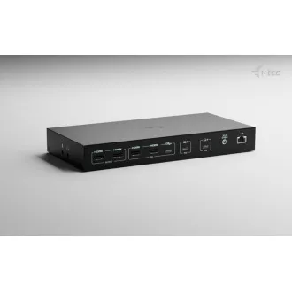 i-tec USB-C KVM priklopna postaja za 3 gostitelje, dvojni zaslon, Power Delivery 1x 92W/2x 65W
