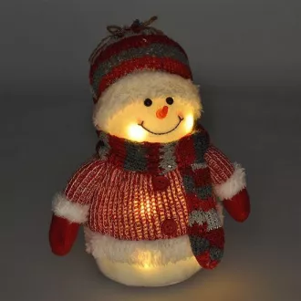 Solight LED snežak, 26cm, 6x LED, IP20, 3x AA