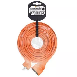 Solight podaljšek - priključek, 1 vtičnica, 10 m, 3 x 1 mm2, oranžna