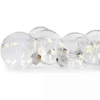 Solight komplet LED božičnih kroglic z zvezdami, velikost 8cm, 6 kosov, 30LED, časovnik, tester, 3xAA Solight komplet LED božičnih kroglic z zvezdami, velikost 8cm, 6 kosov, 30LED, časovnik, tester, 3xAA