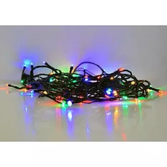 Solight LED zunanja božična veriga, 500 LED diod, 50 m, 5 m vodila, 8 funkcij, časovnik, IP44, večbarvna