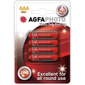 AgfaPhoto cink baterija AAA, blister, 4 kosi