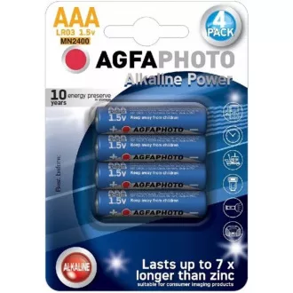 AgfaPhoto Power alkalne baterije LR03/AAA, blister 4 kosi
