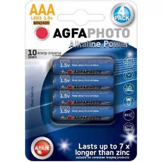 AgfaPhoto Power alkalne baterije LR03/AAA, blister 4 kosi