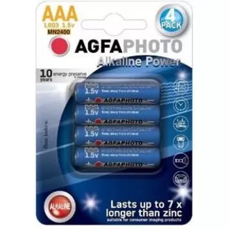 AgfaPhoto Power alkalne baterije LR03/AAA, blister 4 kosi