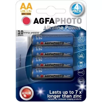AgfaPhoto Power alkalne baterije LR06/AA, blister 4 kosi
