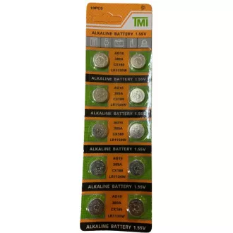 AgfaPhoto alkalne baterije LR54-LR1130-AG10-389-390, blister 10 kosov