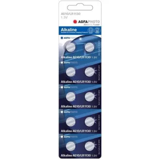 AgfaPhoto alkalne baterije LR54-LR1130-AG10-389-390, blister 10 kosov