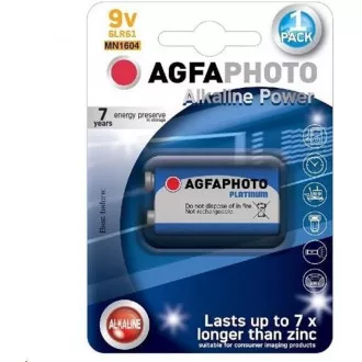 AgfaPhoto Power alkalna baterija 9V, blister 1 kos