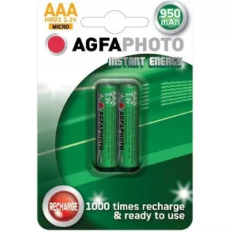 AgfaPhoto prednapolnjena baterija AAA, 950 mAh, 2 kosa