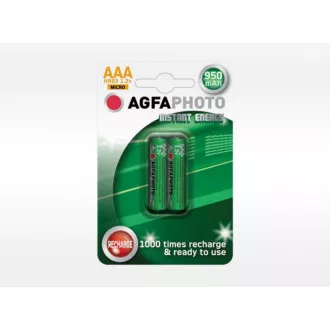 AgfaPhoto prednapolnjena baterija AAA, 950 mAh, 2 kosa