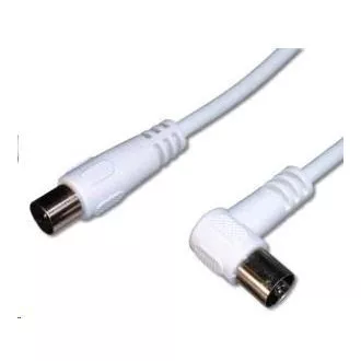 PREMIUMCORD TV antenski kabel 10 m, 90° priključek (koaksialni, M/F, 75 Ohm) PREMIUMCORD TV antenski kabel 10 m, 90° priključek (koaksialni, M/F, 75 Ohm)
