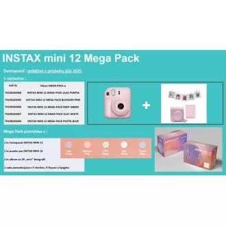 Fujifilm MINI 12 MEGA PACK vijolična Fujifilm MINI 12 MEGA PACK vijolična