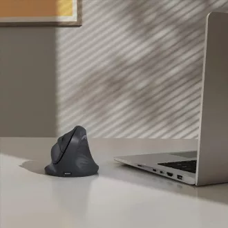 Hama vertikalna ergonomska brezžična miška EWM-600R, desnoročna, polnilna, več naprav