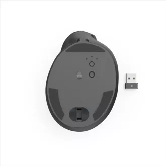 Hama vertikalna ergonomska brezžična miška EWM-600R, desnoročna, polnilna, več naprav