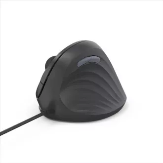 Hama vertikalna ergonomska žična miška ECM-500R, za desničarje, črna