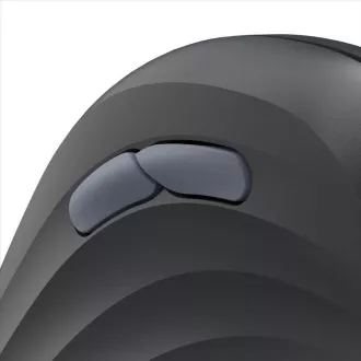 Hama vertikalna ergonomska žična miška ECM-500L, za levičarje, črna