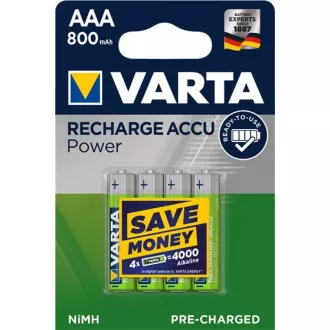 Varta LR03/4BP 800 mAh Pripravljeno za uporabo (Blistr 4pcs)