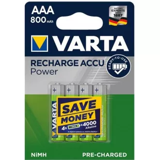 Varta LR03/4BP 800 mAh Pripravljeno za uporabo (Blistr 4pcs)