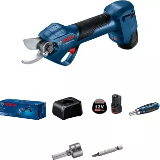 BOSCH Pro Pruner, akumulatorske vrtne škarje, 25 mm, 12, 0 V, hitri polnilec BOSCH Pro Pruner, akumulatorske vrtne škarje, 25 mm, 12, 0 V, hitri polnilec
