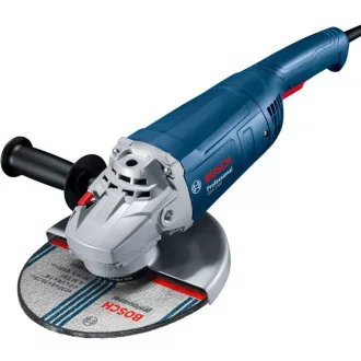 BOSCH GWS 2200, kotni brusilnik, 2.200 W, 6.500 - 6.500 vrt/min, 230 mm, zaklepno stikalo BOSCH GWS 2200, kotni brusilnik, 2.200 W, 6.500 - 6.500 vrt/min, 230 mm, zaklepno stikalo