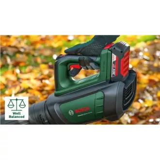 BOSCH AdvancedLeafBlower 36V-750, akumulatorski pihalnik listja, 36 V, pretok 100-200 km/h, baterija 2,0 Ah