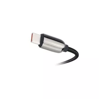 Solight Kabel USB-C z zaslonom, priključek USB-C - priključek USB-C, 100 W, 1 m
