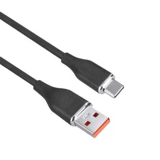 Solight Kabel USB-C, priključek USB 2.0 A - priključek USB-C 3.1, silikonski, 1 m