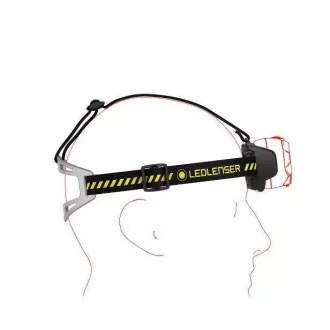 Ledlenser HF8R Delovna naglavna svetilka, rumena