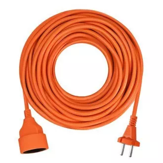 Solight 1z gibljivi kabel - priključek, 10 m, 2 x 1, 5mm2, oranžna