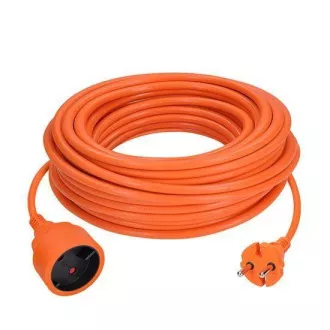 Solight 1z gibljivi kabel - priključek, 10 m, 2 x 1, 5mm2, oranžna