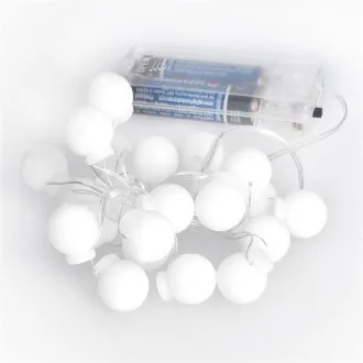 Solight LED božična veriga z barvnimi kroglicami, 20x LED, 2m, 2x AA