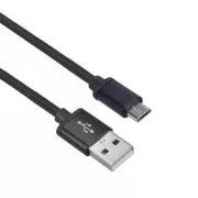 Solight kabel USB, priključek USB 2.0 A - mikro priključek USB B, blister, 1 m