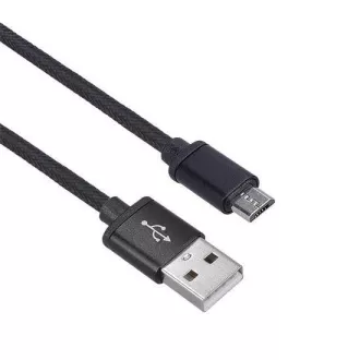 Solight kabel USB, priključek USB 2.0 A - mikro priključek USB B, blister, 1 m