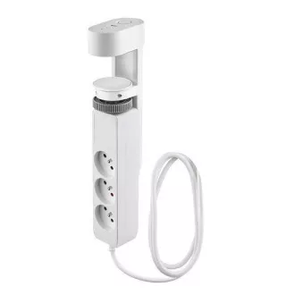 Solight 3z USB A C prenosna namizna vtičnica, 2 m, bela, hitri polnilec USB 20W PD Solight 3z USB A C prenosna namizna vtičnica, 2 m, bela, hitri polnilec USB 20W PD