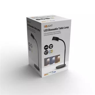 Namizna svetilka Solight LED, 4, 5W, 300lm, 3CCT, črna, podstavek
