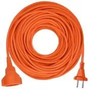 Solight 1z gibljivi kabel - priključek, 30 m, 2 x 1, 5mm2, oranžna