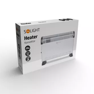 Konvektor za vroč zrak Solight 2000W, ventilator, nastavljiv termostat