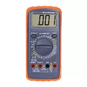 Solight multimeter, max. AC 600V/10A, max. DC 600V/10A, test diod, zvočni signal, hFE, kapacitivnost, upornost